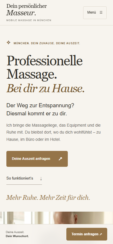 Mobile Massage München in Mobile-Ansicht
