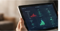 Digitales Energiemanagement auf einem Tablet